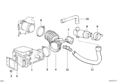 Volume air flow sensor