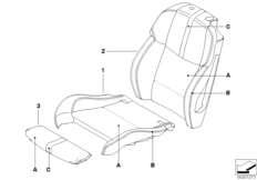 Indiv. cover, sports seat front, KA 382