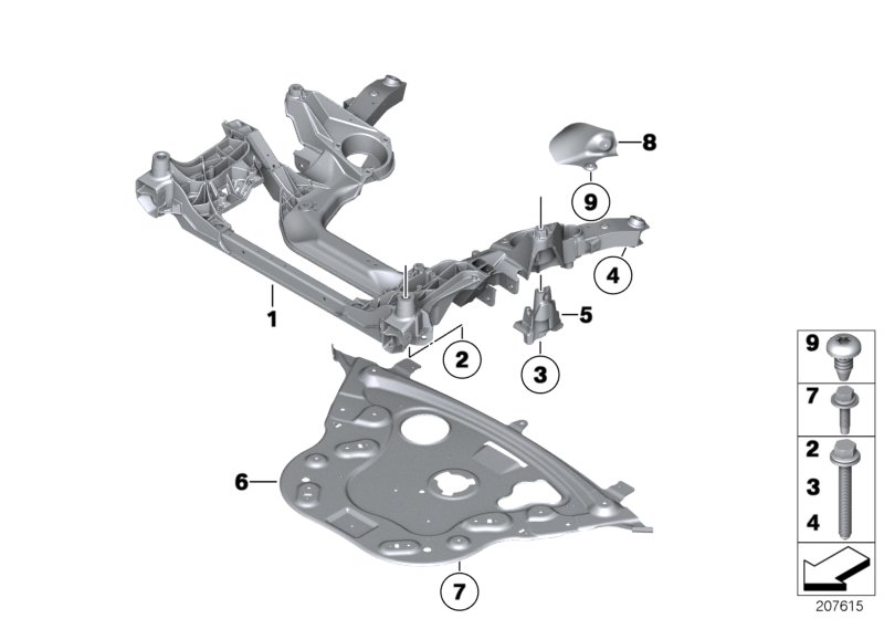 Front axle support