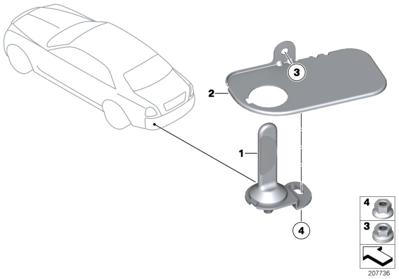 Single parts, telephone aerial