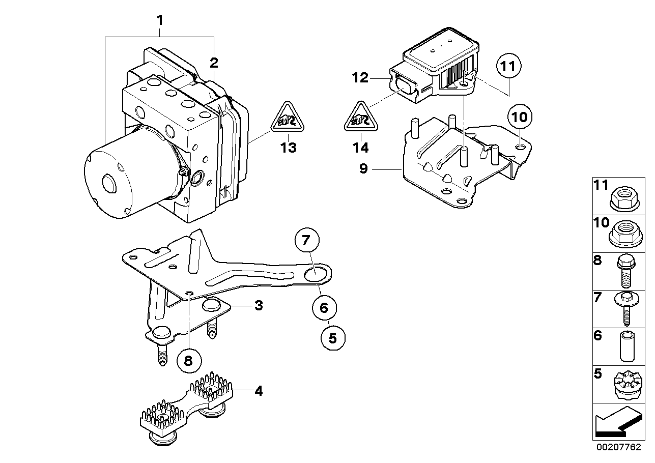 Hydro unit DXC/fastening/sensors