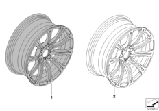 Individual LA wheel, M double spoke 220
