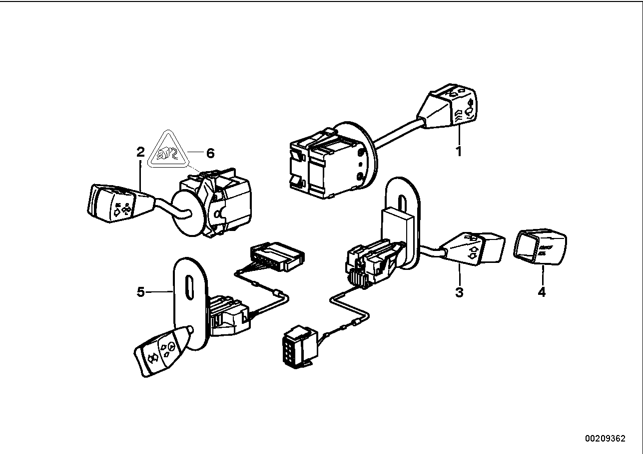 Steering column switch