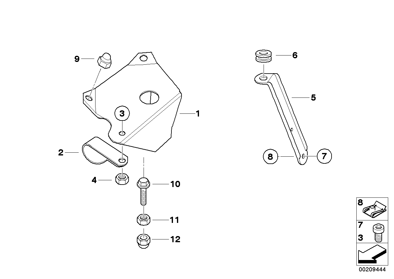 Jednotlivé díly anténa Groundplane