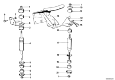 Motorophanging/motordemper