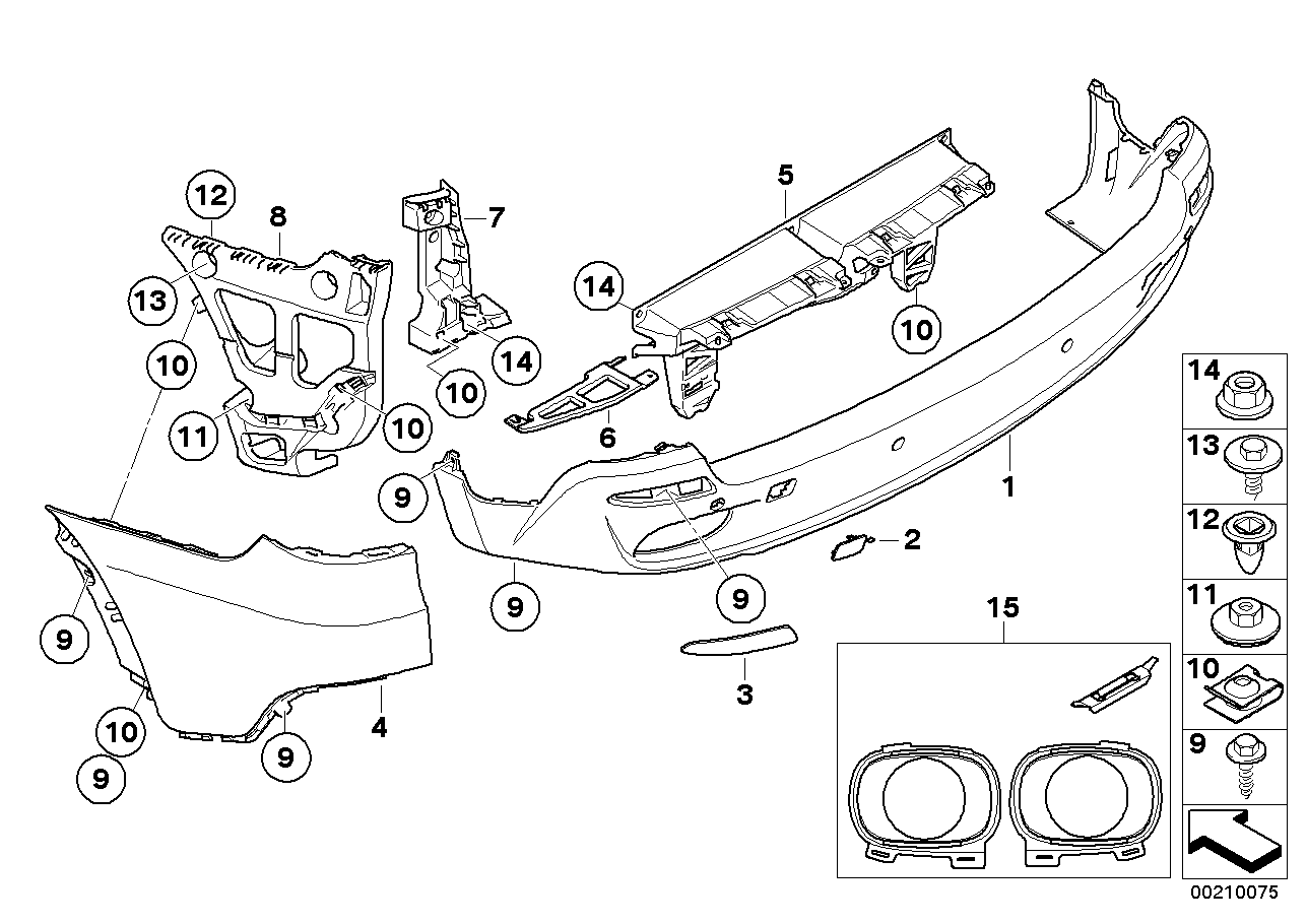 Trim panel, rear