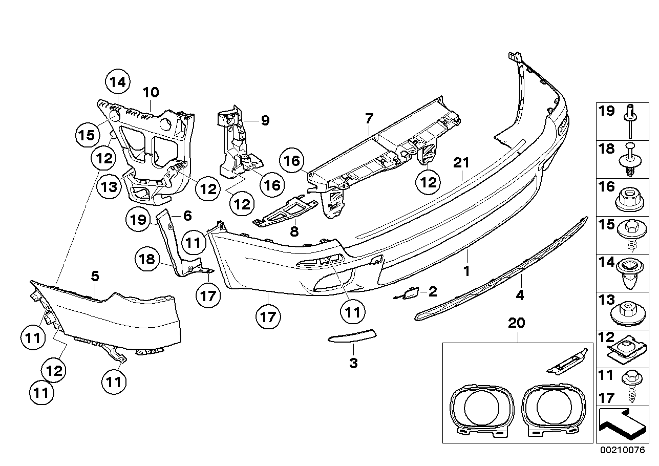 M trim panel, rear