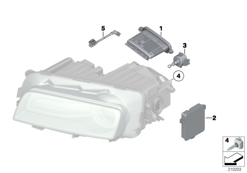 Světlomet elektronické díly/žárovky