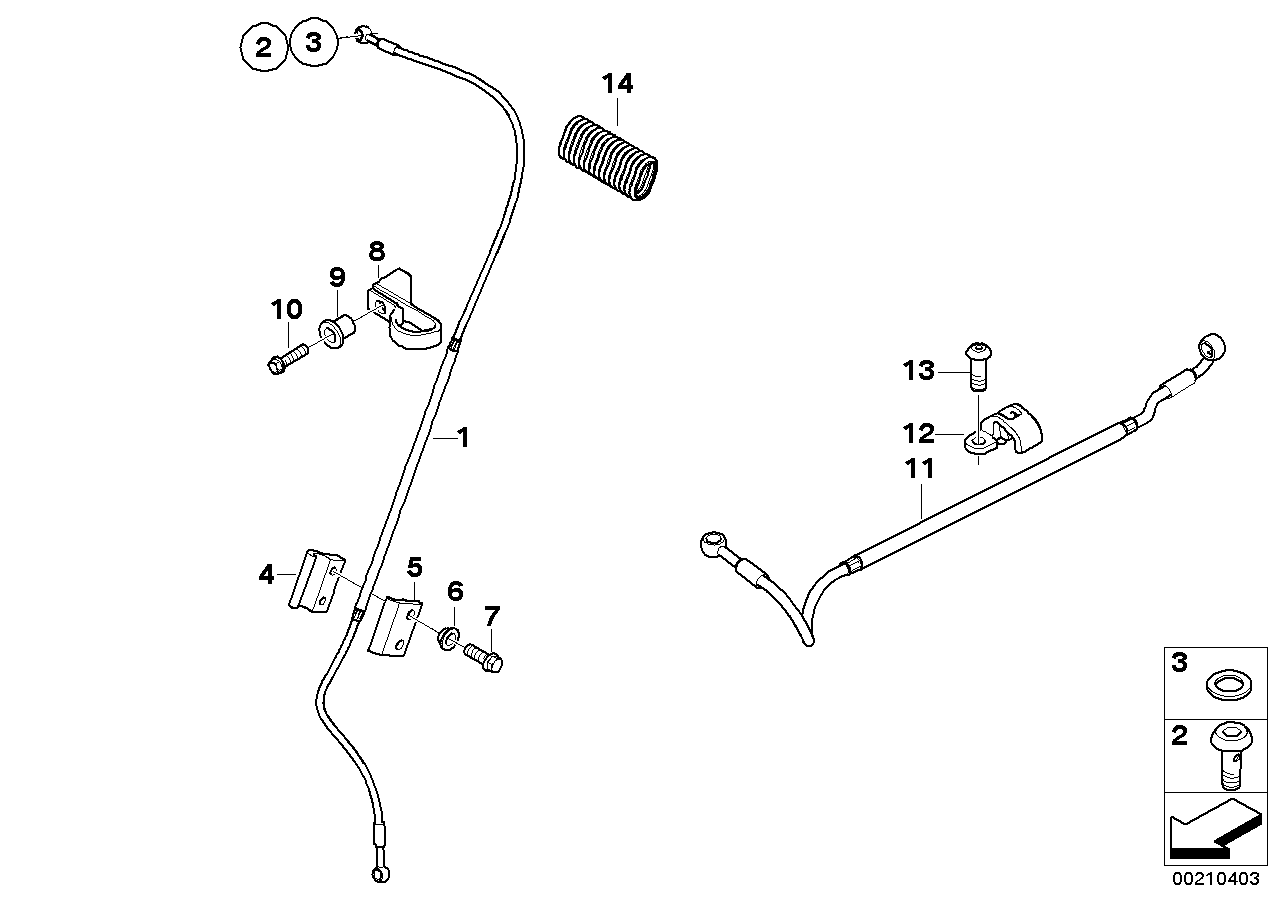 Brake line, front/rear