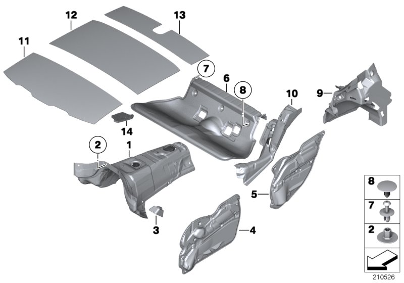 Sound insulating rear