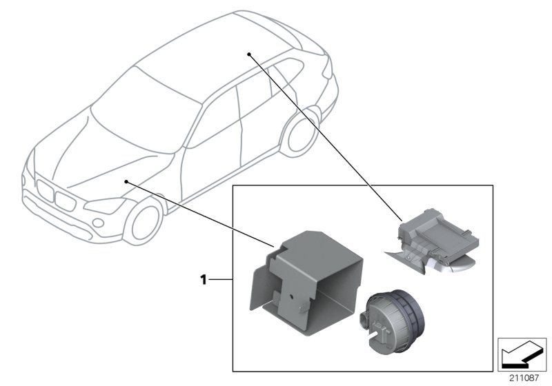 Kit mont.post. sistema alarme anti-roubo