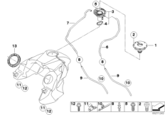 Serbatoio del carburante/pezzi di montag