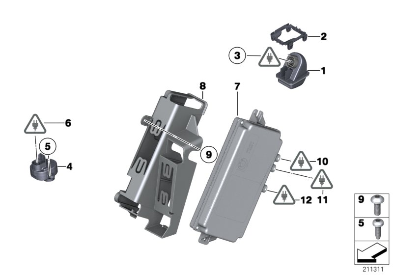 Reversing camera with Top View