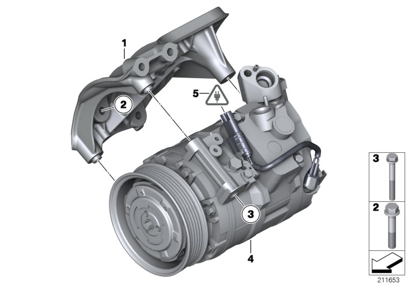 Airco-compressor/aanbouwdelen