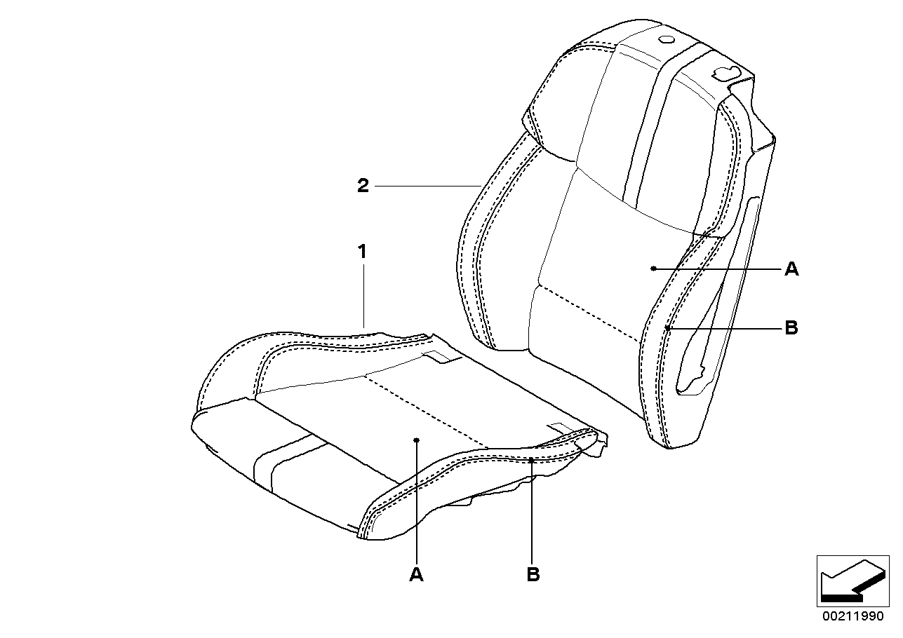 Individual Bezug Sportsitz vorne