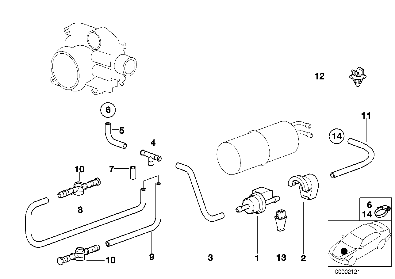 燃油箱通气阀/干扰空气阀