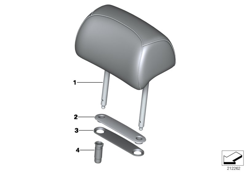 Sedile post., poggiatesta sedile comfort