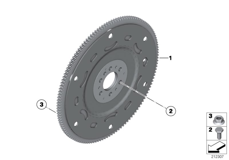 Volant moteur pour boite vt automatique