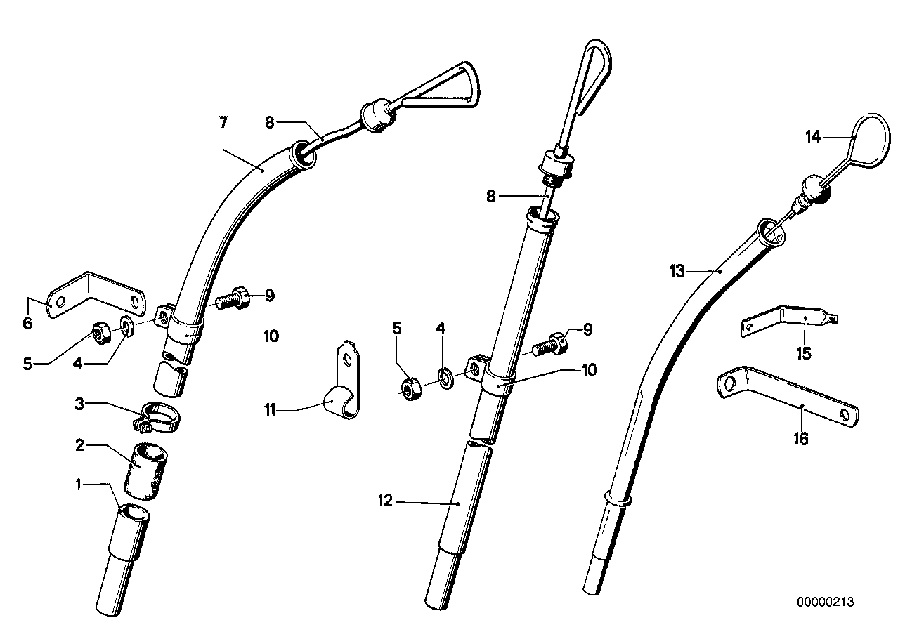 Oil pan/oil level indicator