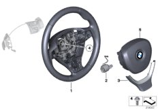 Volant sport airbag Multif./manettes