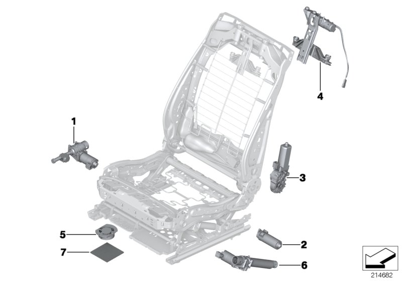 Seat, front, electrical system & drives