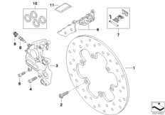 Rear wheel brake