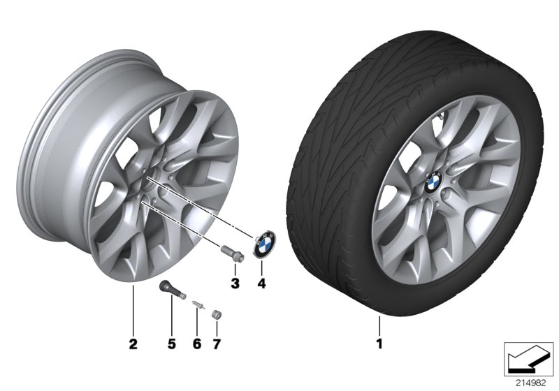 BMW LA wheel, star spoke 334