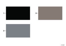 Sample page, interior trim colours