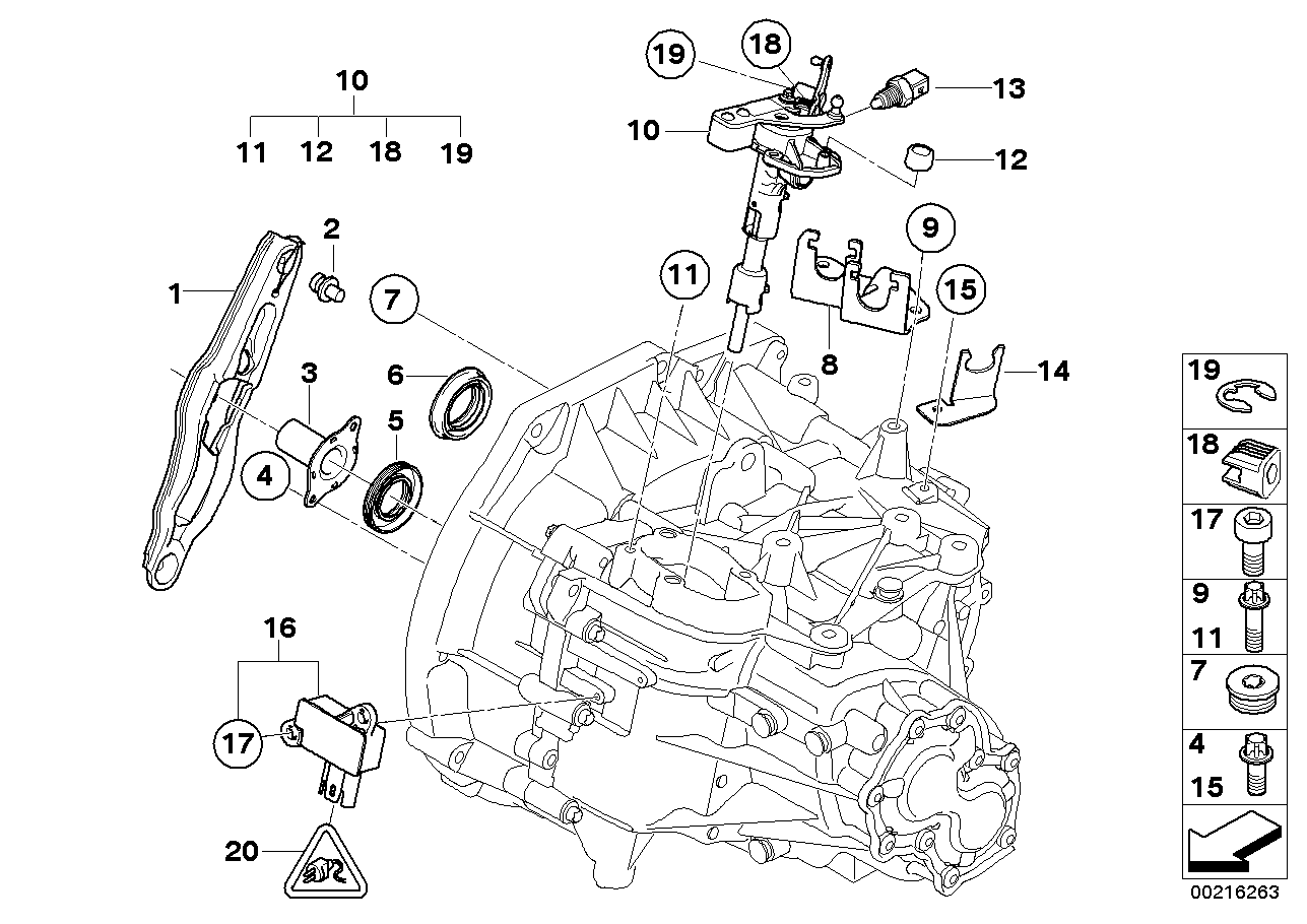 GS6-53BG/DG トランスミッション単体部品