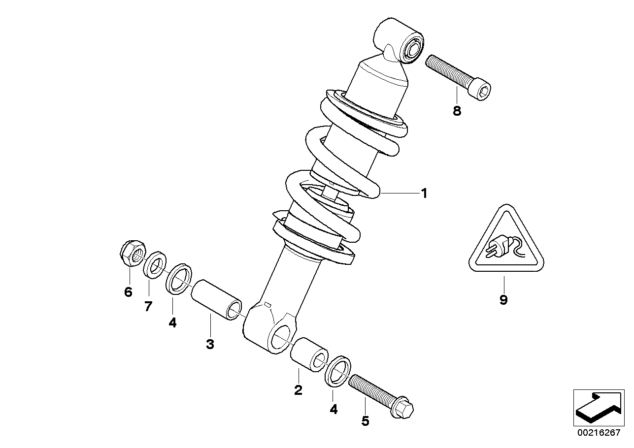 Jambe de suspension avant