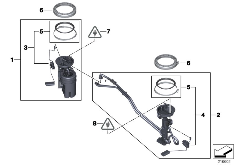 Fuel pump and fuel level sensor