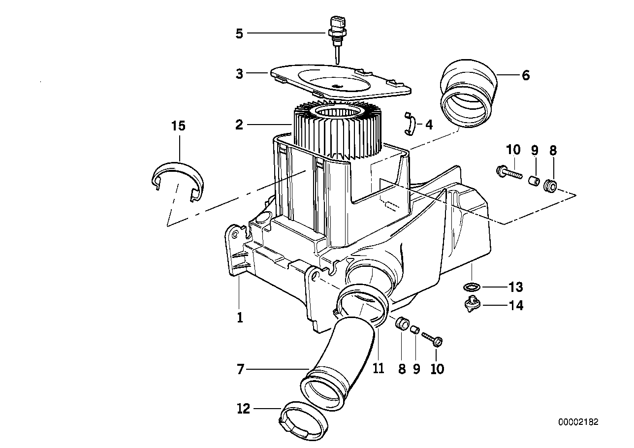 Aanzuiggeluidsdemper / Filterelement