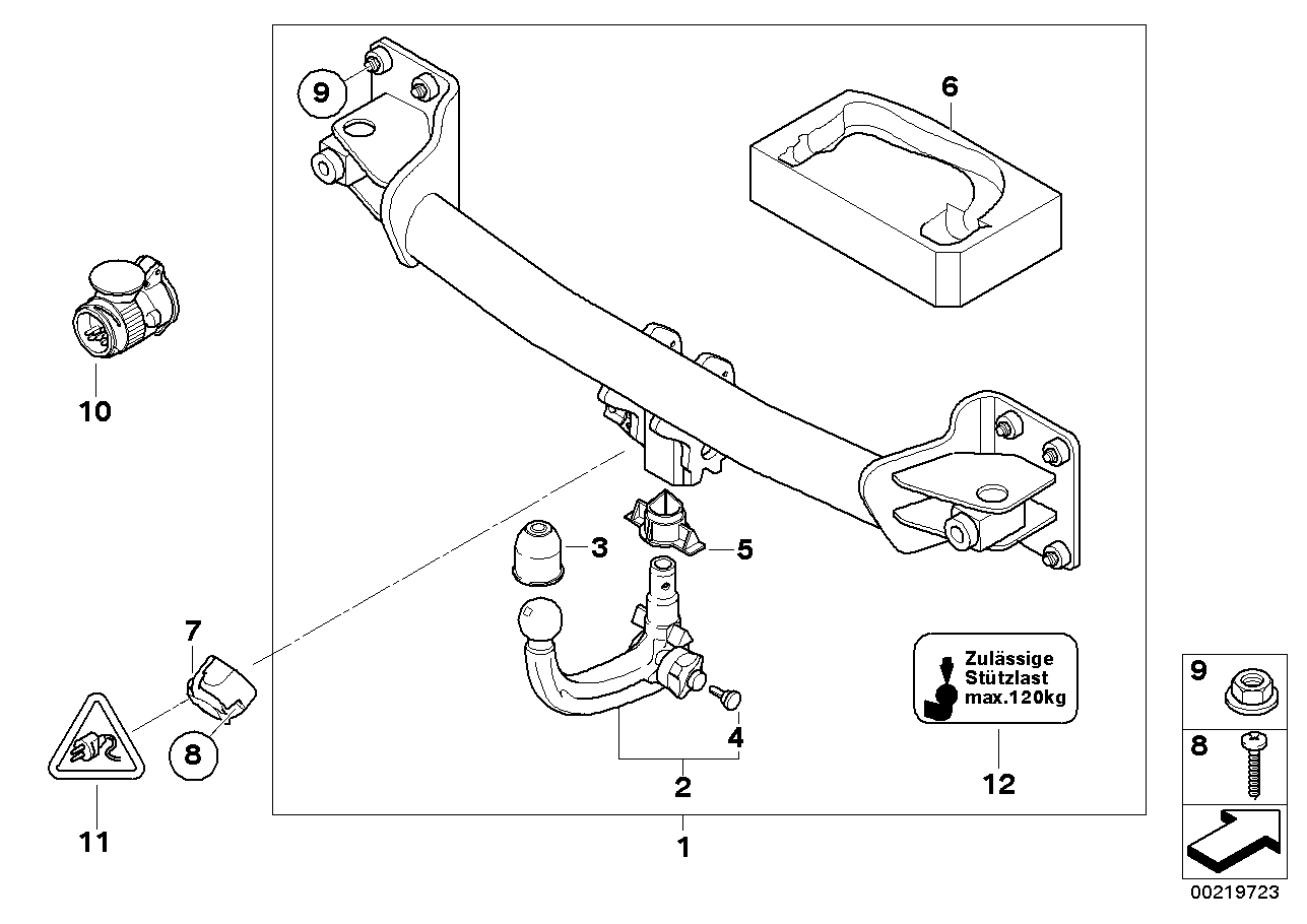 Dispositivo de enganche desmont.