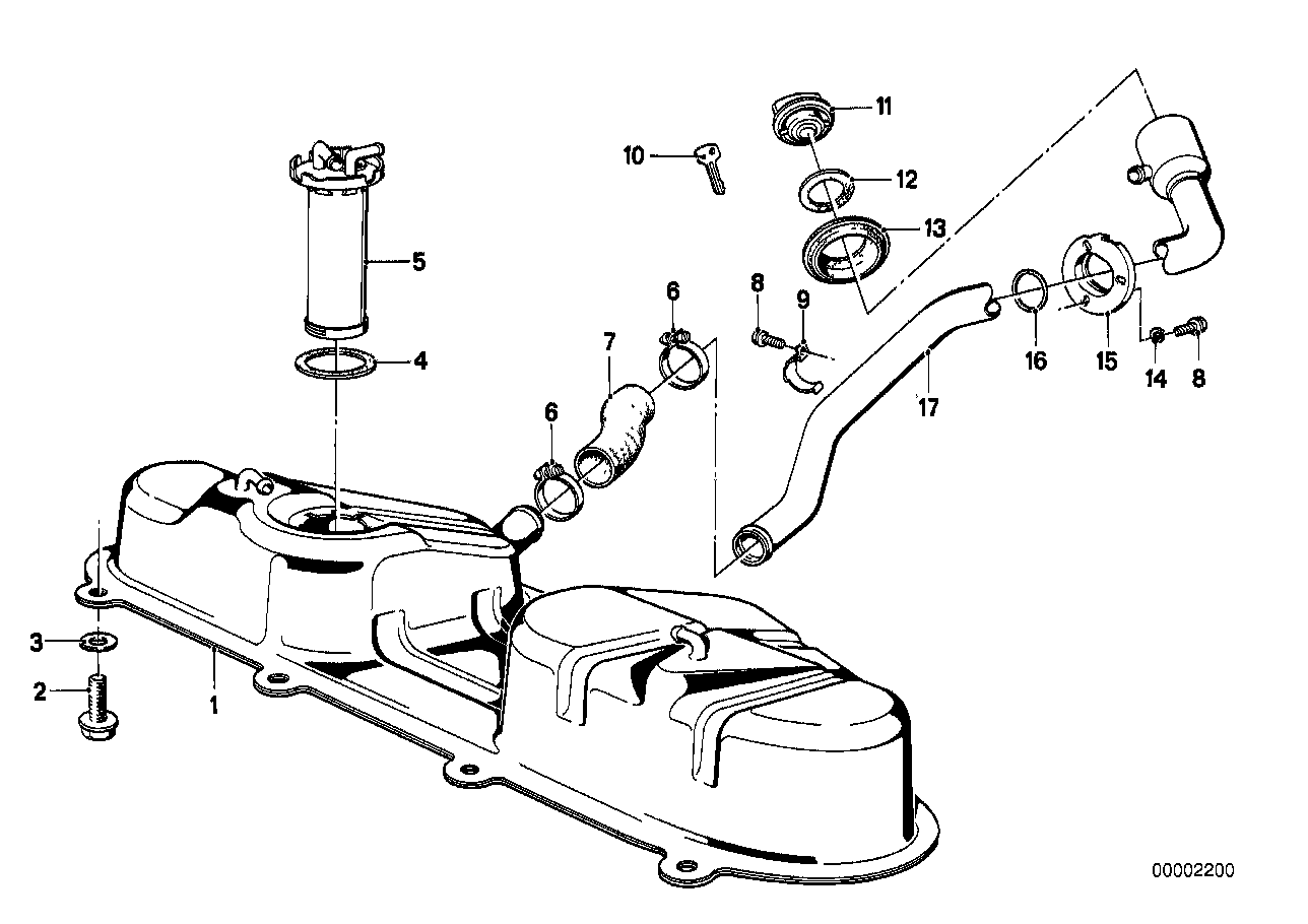 Benzinetank/aanbouwdelen