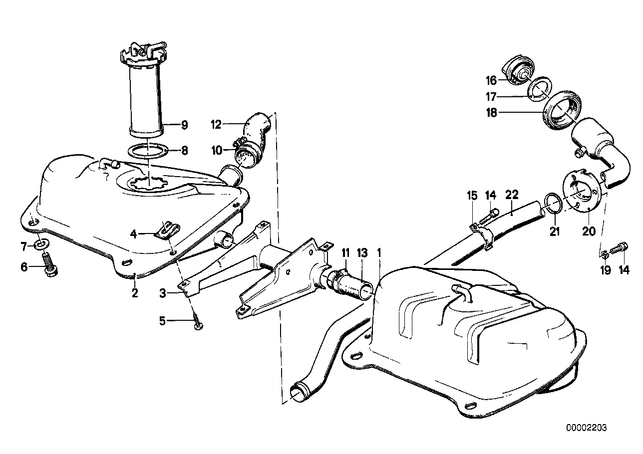 Serbatoio del carburante/pezzi montabili