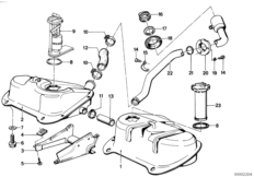 Benzinetank/benzine pomp systeem