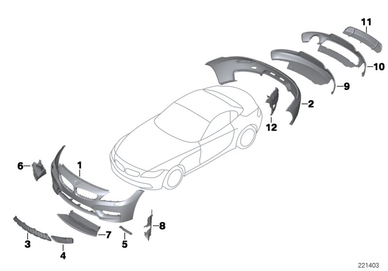 Necessaire kit aerodynamique M