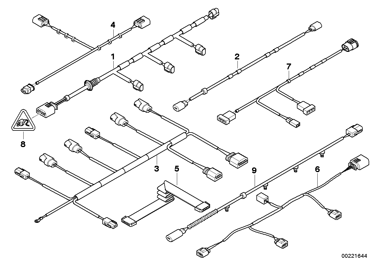 Various additional wiring harnesses