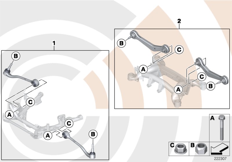 Service kit control arm / Value Line