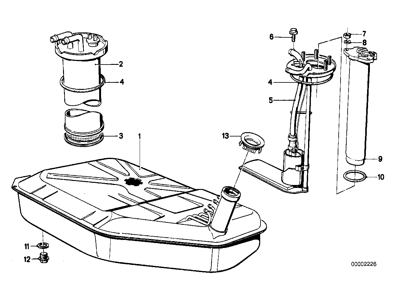 Braensletank/braensle pumpen system