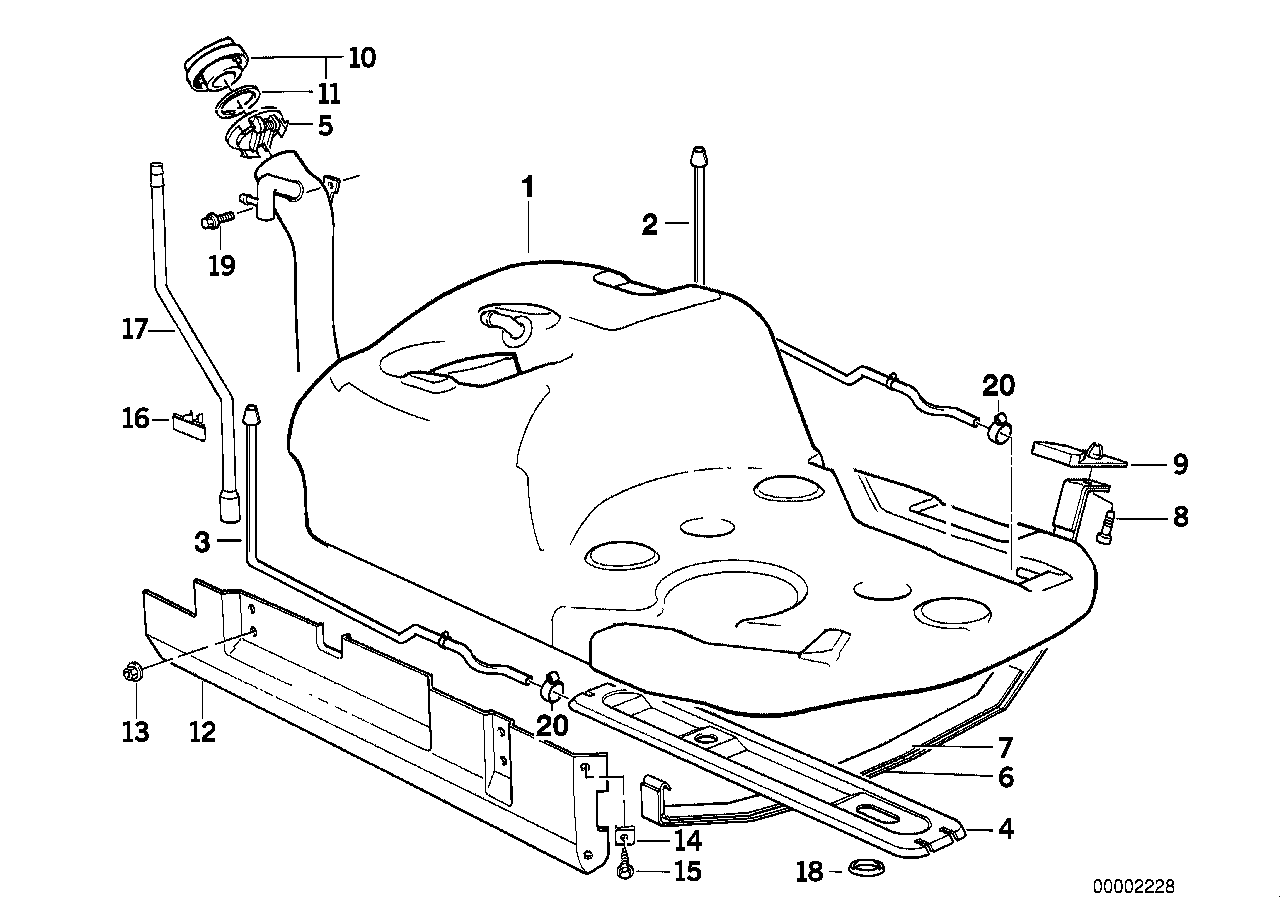 Reservoir de carburant plastique