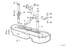 Braensletank/braensle pumpen system