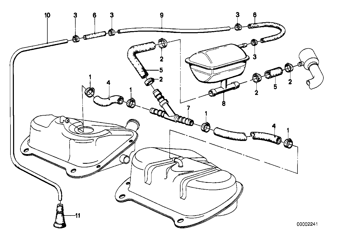 Serbatoio di compens./condotti