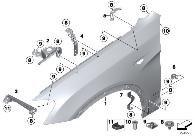 Panneau latéral avant