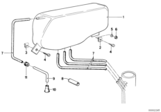 Expansion tank/tubing