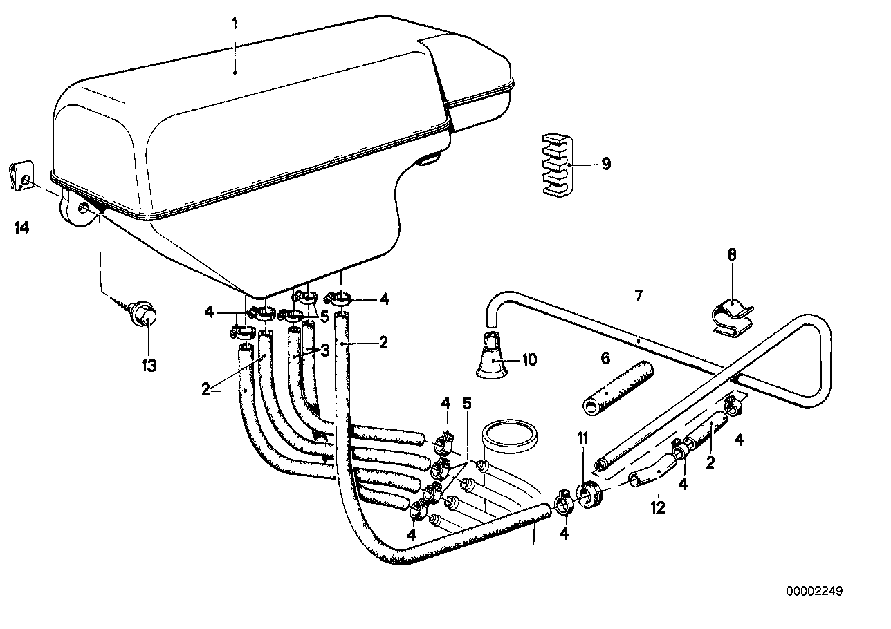 Expansion tank/tubing