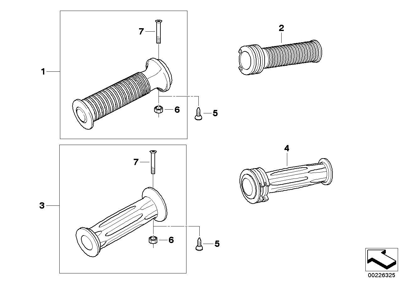 Manopola riscald. manubrio