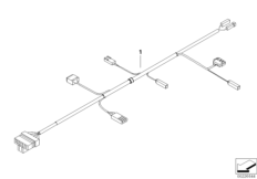 Wiring harness f heated handlebar grips