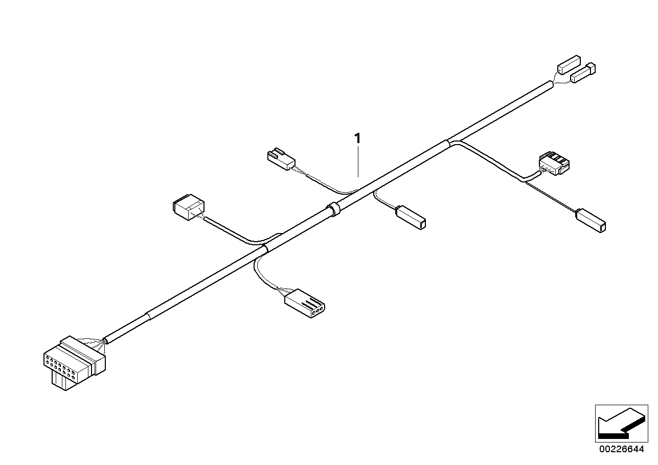 Wiring harness f heated handlebar grips