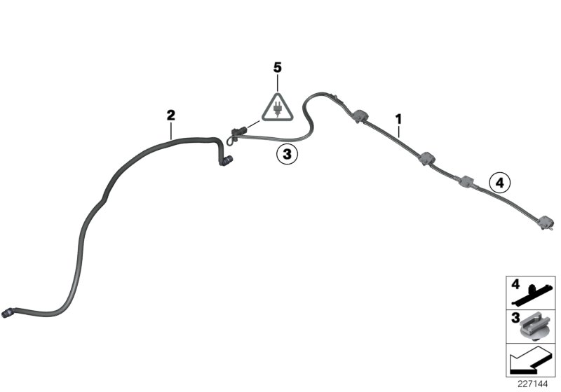 Single parts for windshield cleaning